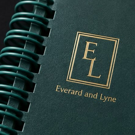 Branded spiral notebooks with logo
