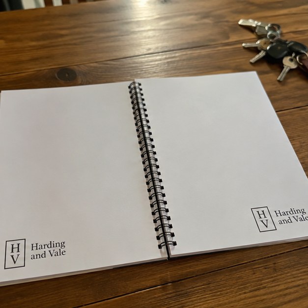 Personalized spiral notebooks — customer photo