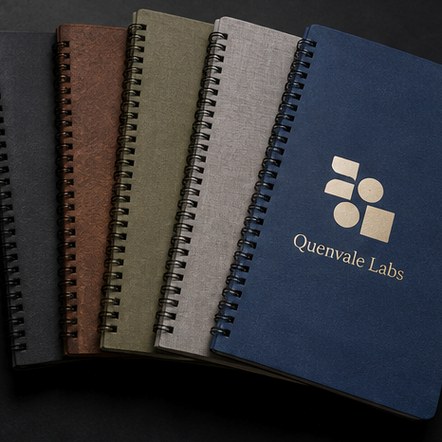 Promotional custom spiral notebooks with company logo